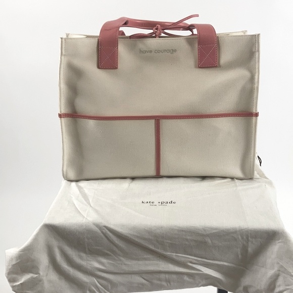 Kate Spade limited edition breast cancer awareness tote bag - Picture 1 of 6